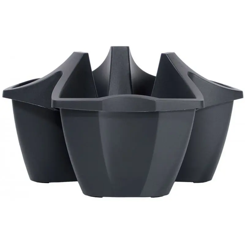 Abverkauf Prosperplast CROWN Blumentopff 48cm, 16l, anthrazit DCRO480
