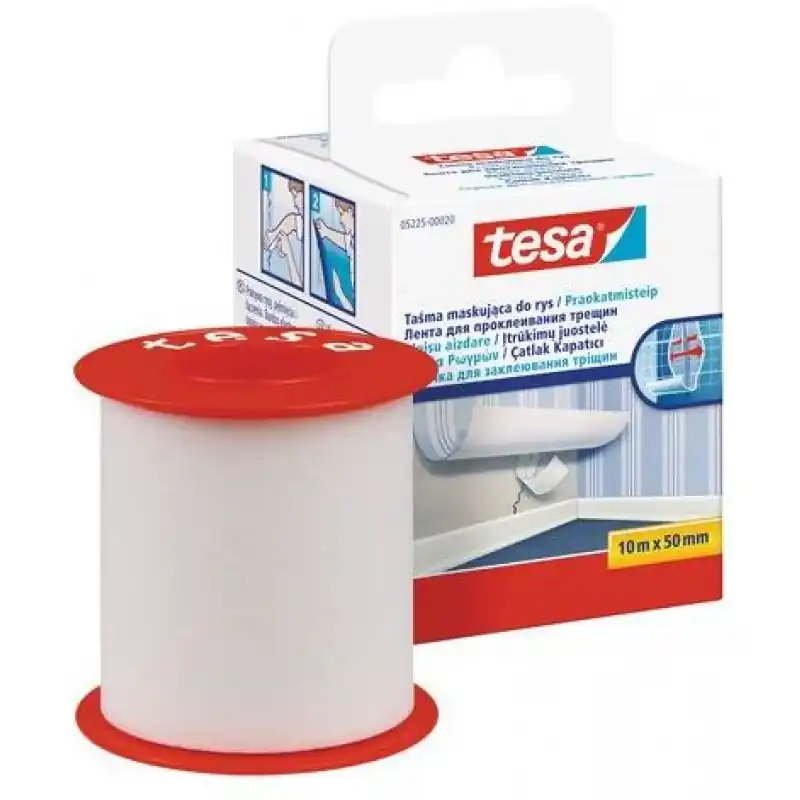 Preiswert TESA Rissbrücke Spezialvlies weiss 10 m x 50 mm, 05225