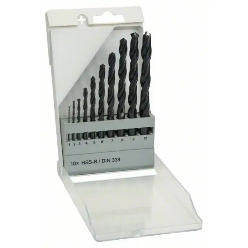 BOSCH Metallbohrer-Set HSS-R, DIN 338 10tlg. 1609200203 Top-Seller