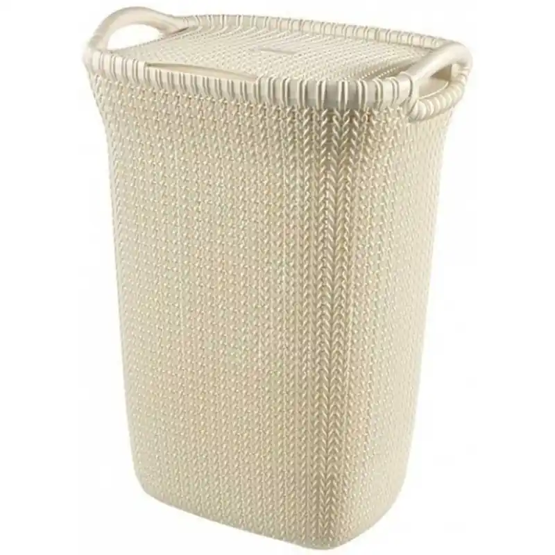 CURVER KNIT 57L Wäschesammler 45 x 61 x 34 cm, creme 03676-X64 Saisonangebot