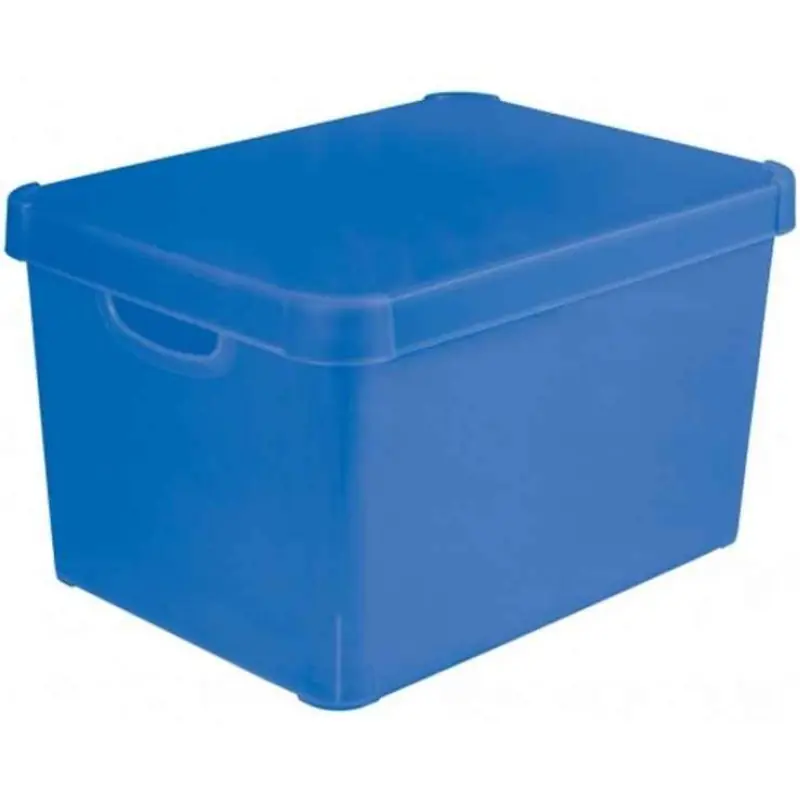 CURVER STOCKHOLM L Aufbewahrungsbox 39,5 x 29,5 x 25 cm, blau 04711-084 Schnäppchen