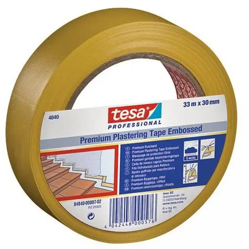 Preisreduziert TESA Putzband Premium UV-Beständigkeit 6 Wochen gelb 4840