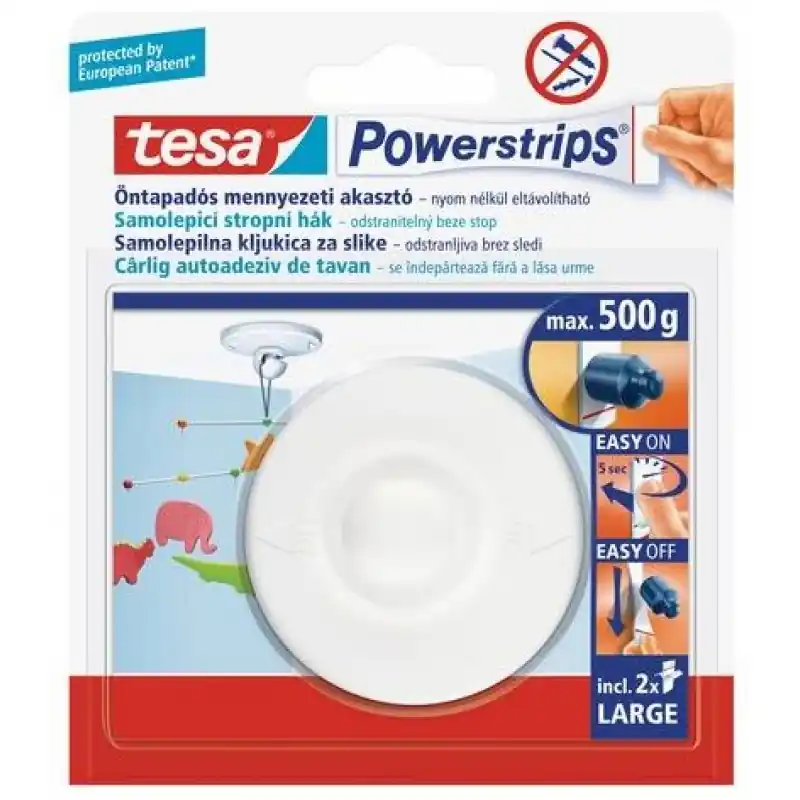 Direktkauf TESA Powerstrips® Deckenhaken Drehbar 58029