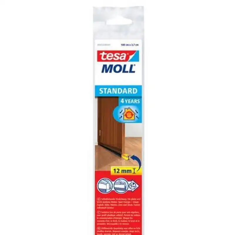 Kracherpreis Tesamoll® STANDARD Türdichtschiene für glatte Böden braun 05433-101