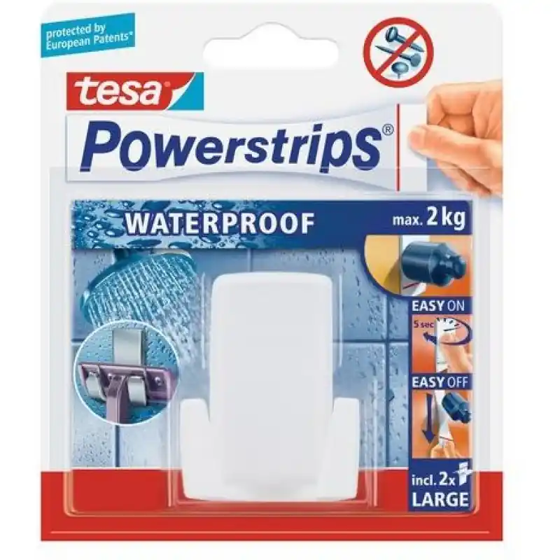 TESA Powerstrips® Waterproof Rasiererhalter Wave 59703 Sichere Zahlung