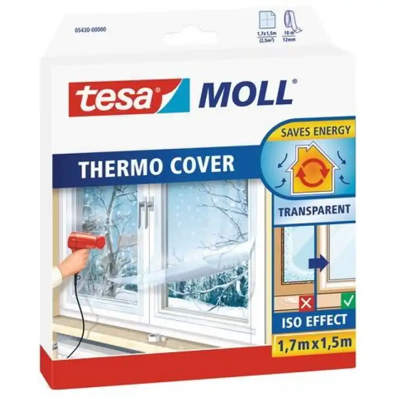 Tesamoll® Thermo cover Fenster-Isolierfolie 05430 Geprüft