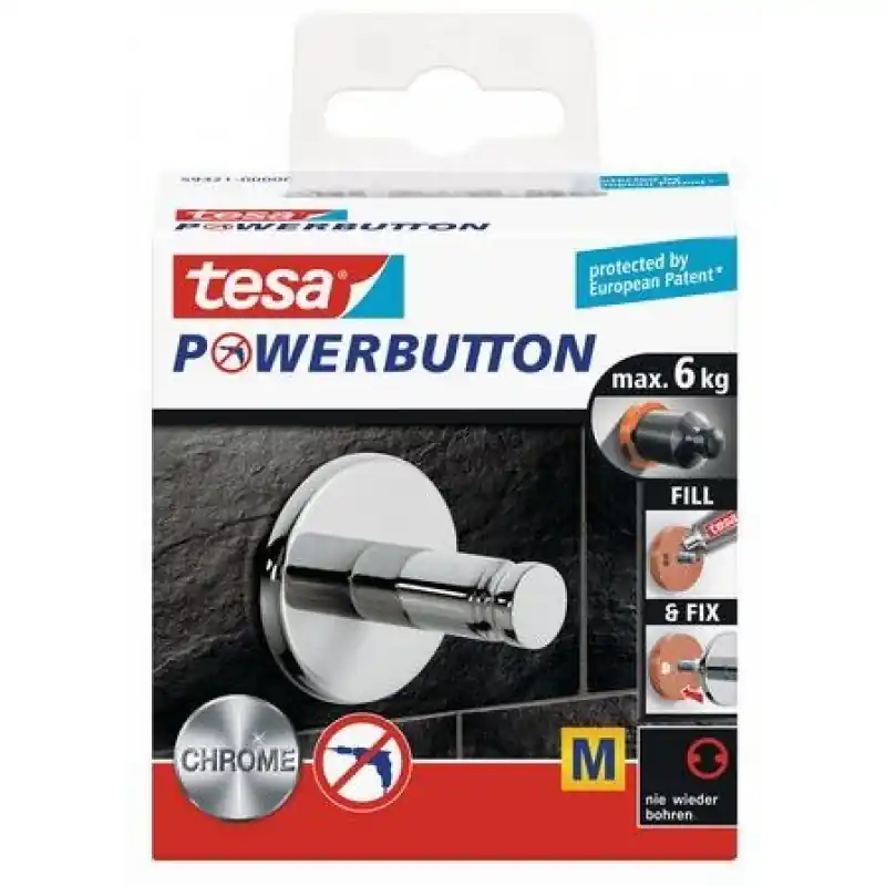 TESA Powerbutton Universal Medium Haken 59321 Zertifiziert