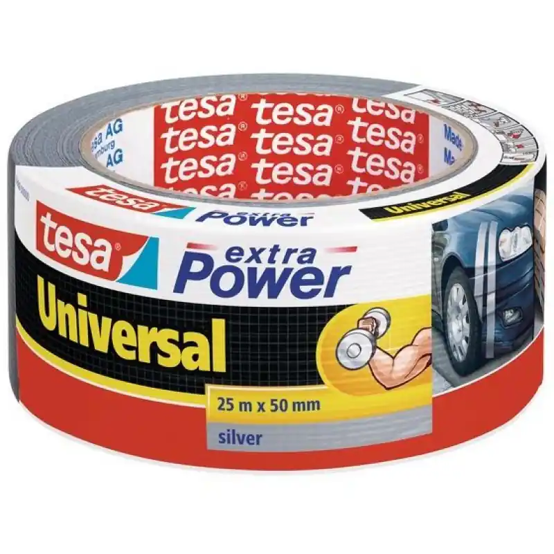 TESA extra Power® Universal Gewebeband Folienband silber 25m x 50mm 56388 Jetzt Bestellen