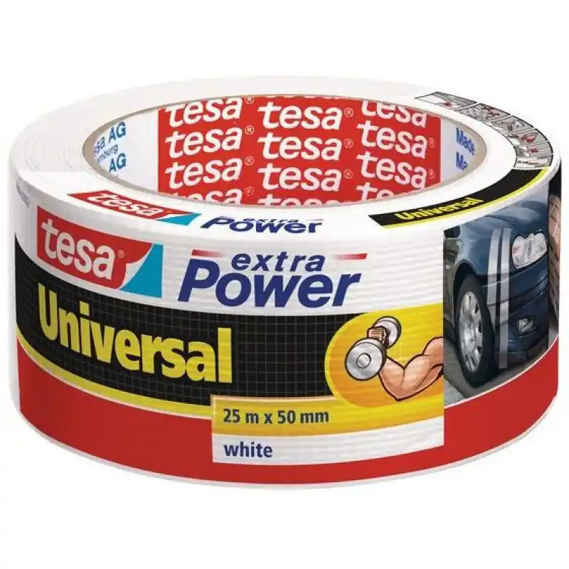 TESA extra Power® Universal Gewebeband Folienband weiß 25m x 50mm 56388 Neue Ware