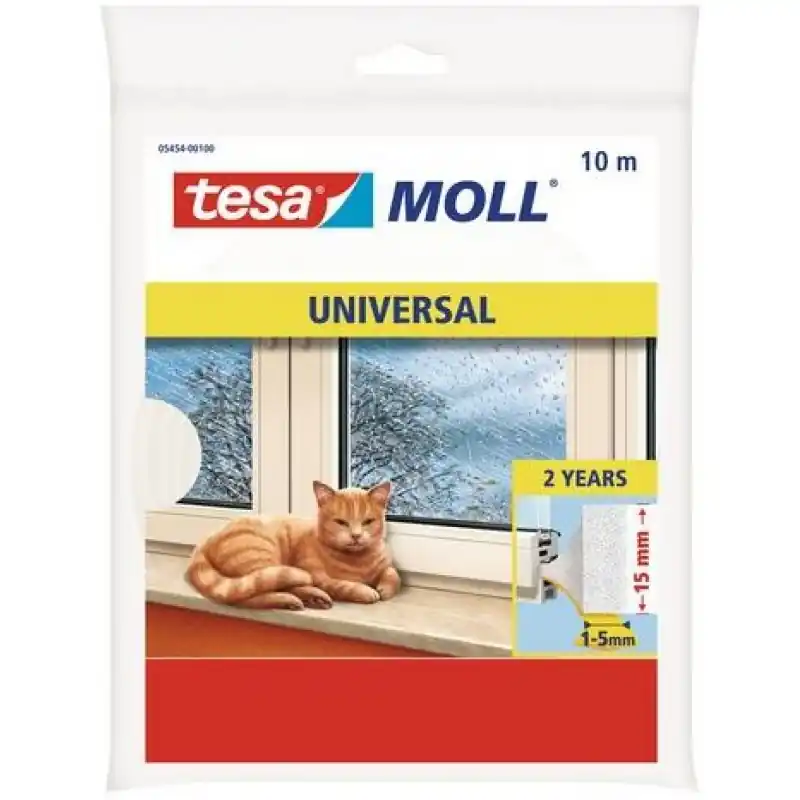 Tesamoll® UNIVERSAL Schaumstoff weiß 10m x 25mm x 6mm 05454 Sonderangebot