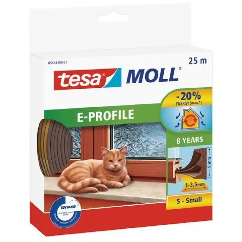 Nur Für Kurze Zeit Tesamoll® E-Profil Gummidichtung braun 25m 05464
