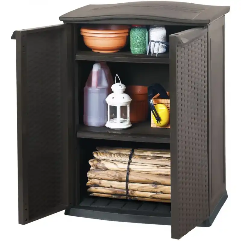 Sofort Bestellen KETER RATTAN STYLE BASE SHED Aufbewahrungsschrank, 70 x 50 x 92 cm, braun 17190095