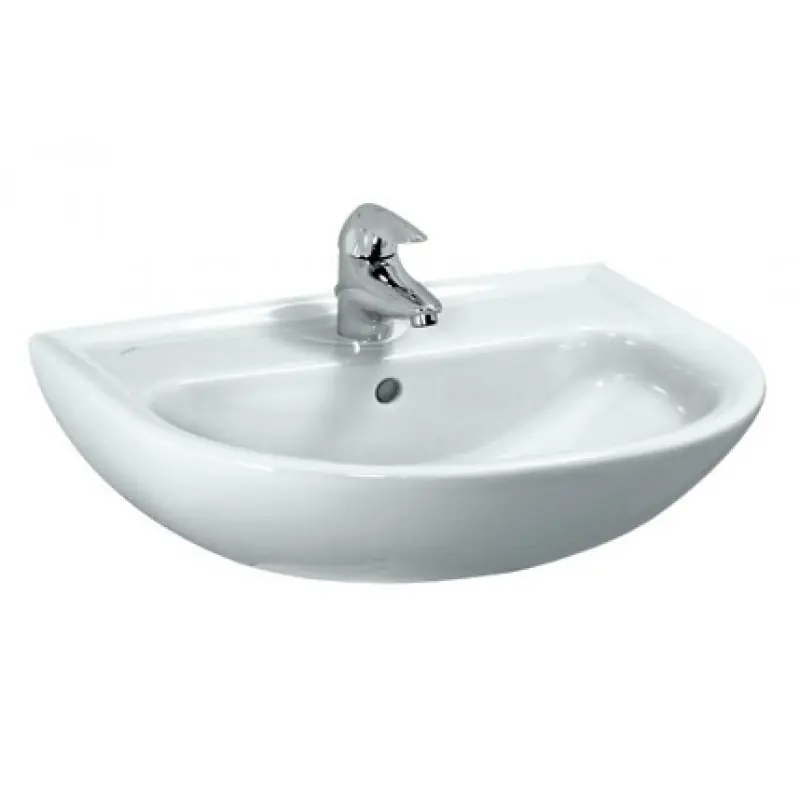 Laufen PRO B Waschbecken mit Hahnloch, weiss 8.1095.1.000.104.1 Billig