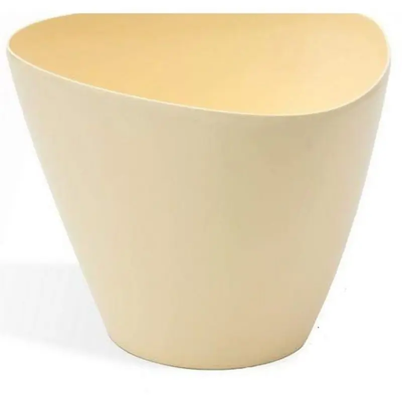 PROSPERPLAST Blumentopf Dreieck Serie COUBI 10 l creme glänzend DTG320 Meistverkauft