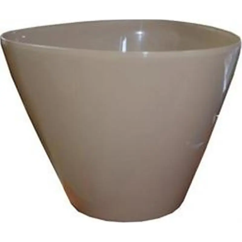 Zertifiziert PROSPERPLAST Blumentopf Dreieck Serie COUBI 10 l kaffee glänzend DTG320