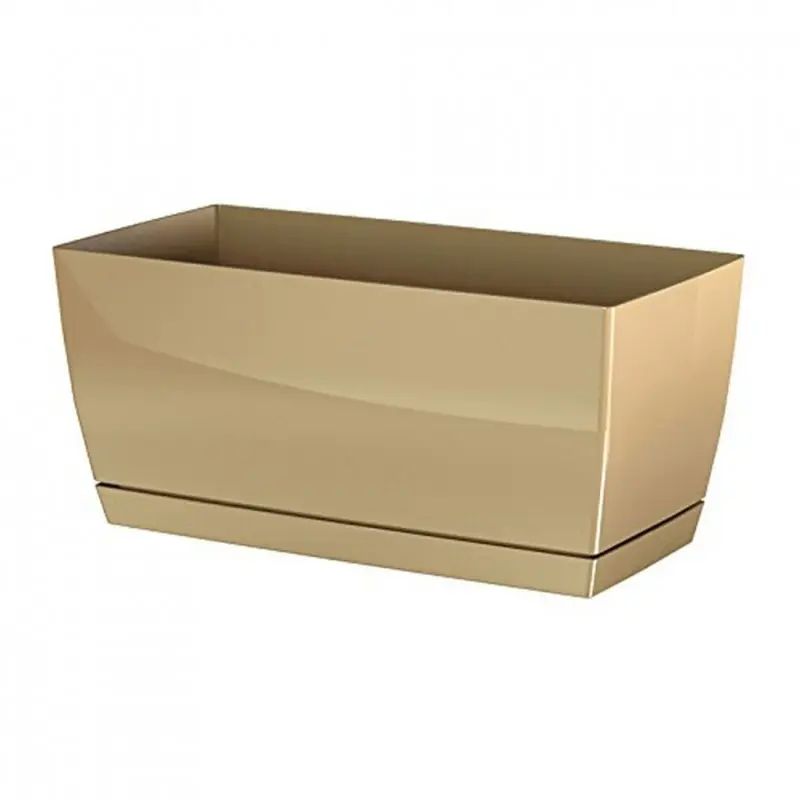 Prosperplast COUBI Blumenkasten mit Untersetzer 24x12x11cm biege DUPP240-7502U Neuheit