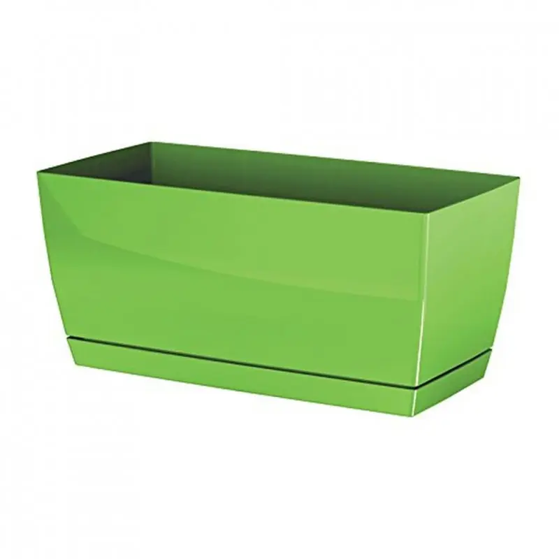 Prosperplast COUBI Blumenkasten mit Untersetzer 24x12x11cm Olive DUPP240-370U Sonderaktion