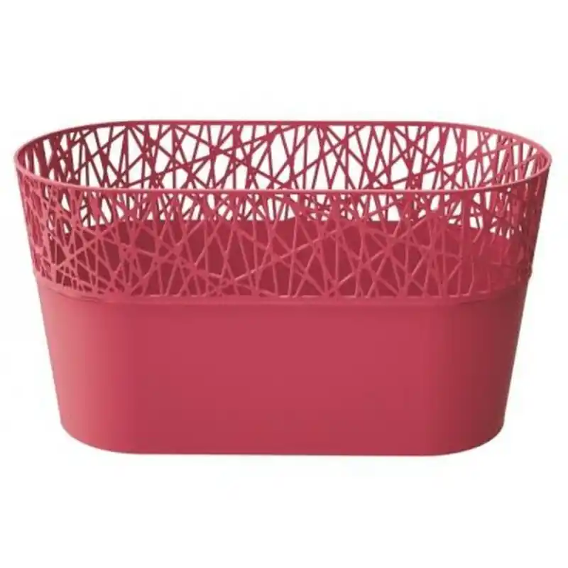 Nur Heute PROSPERPLAST CITY Blumenkaste mit Spitze 28,5 cm himbeere DCIT285-207C