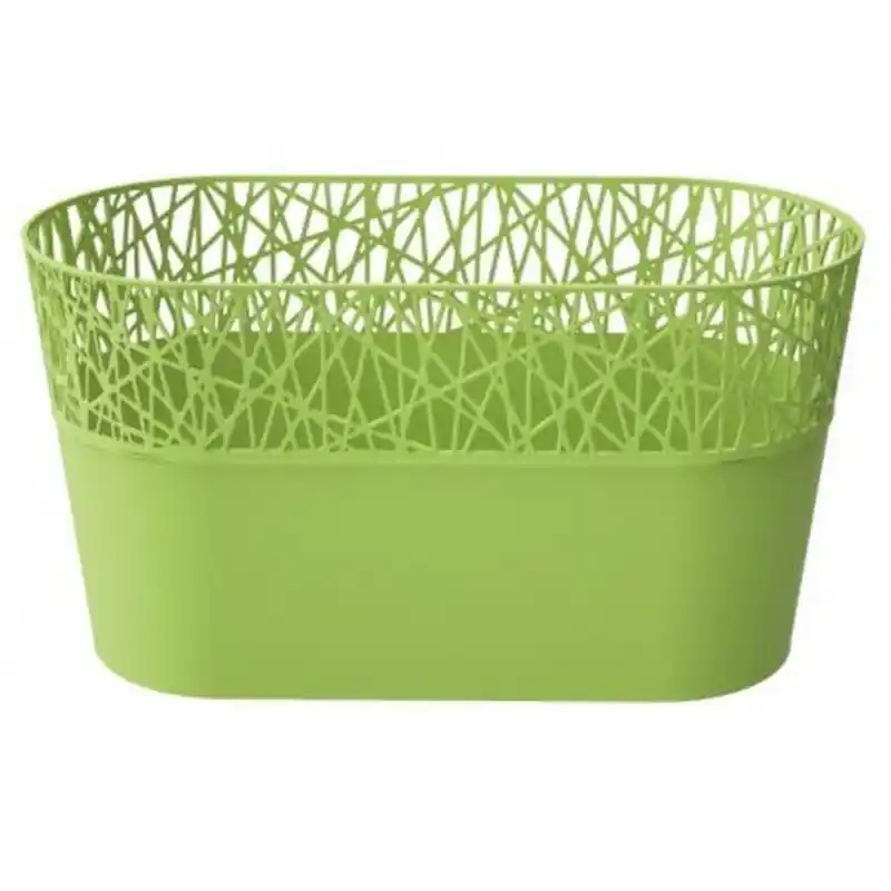 PROSPERPLAST CITY Blumenkaste mit Spitze 28,5 cm limette DCIT285 Neue Kollektion
