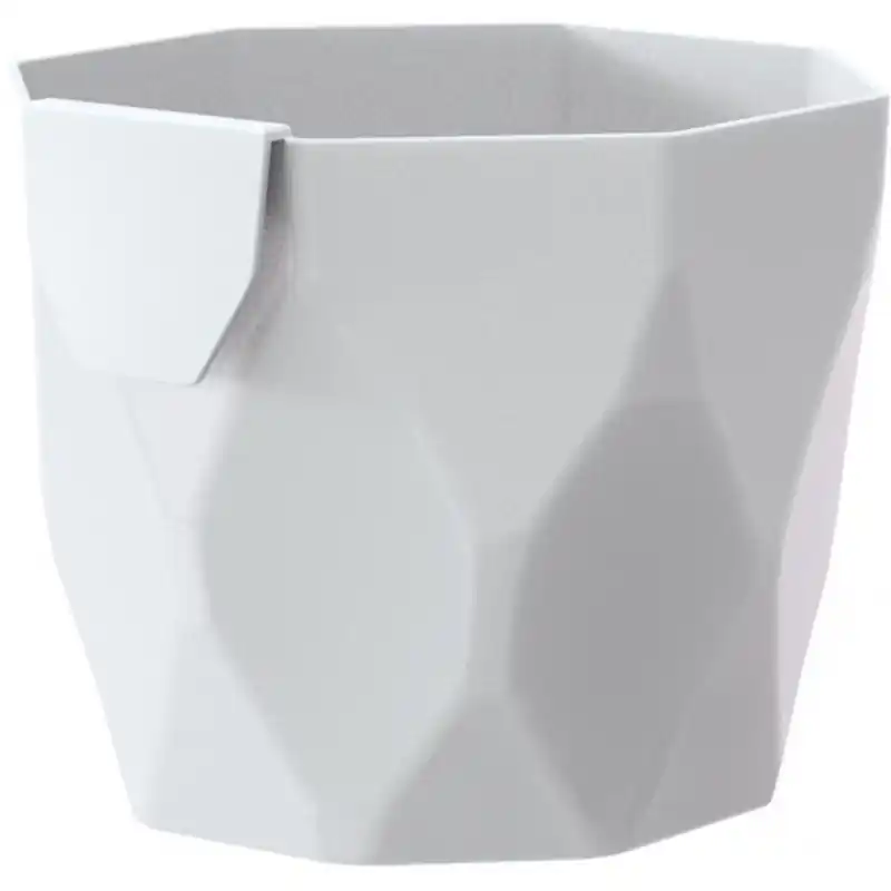 Top-Seller Blumentopf ROCKA H 10 cm, weiß DROC125