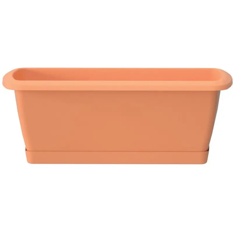 Prosperplast RESPANA SET Blumenkaste mit Untersetzer 49x18,4x14,5cm, terakkotta Billig