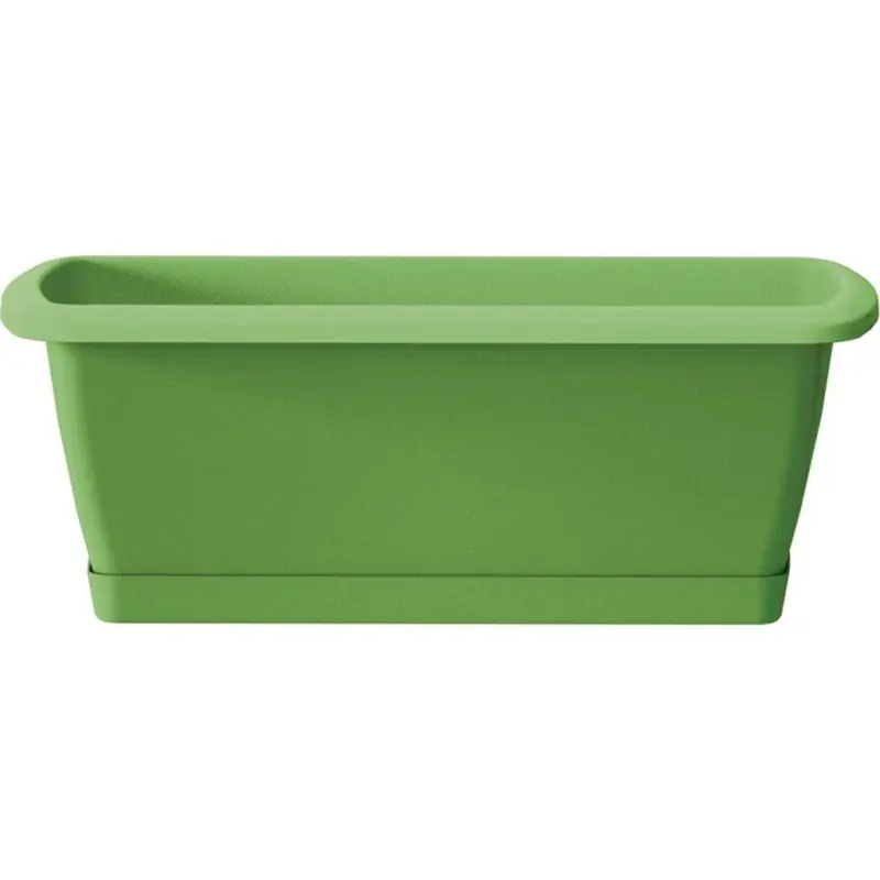 Prosperplast RESPANA SET mit Untersetzer 39,2x18,4x14,5cm grün Garantierte Lieferung