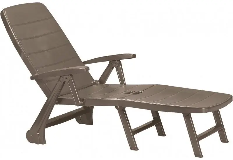 Abverkauf CURVER ROMA Rollliege, 190 x 73 x 37 cm, cappuccino 17180022