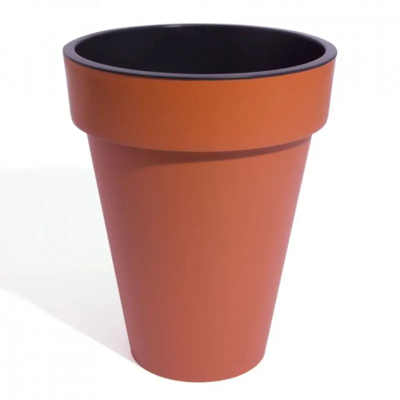 Zertifiziert PROSPERPLAST CUBE SLIM H 35,5 cm, terrakotta DCUS280