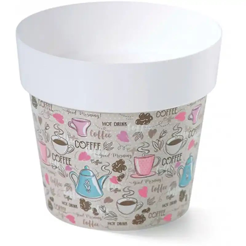 Must-Have PROSPERPLAST Blumentopf Übertopf IML 12 cm Coffee M1 DML120