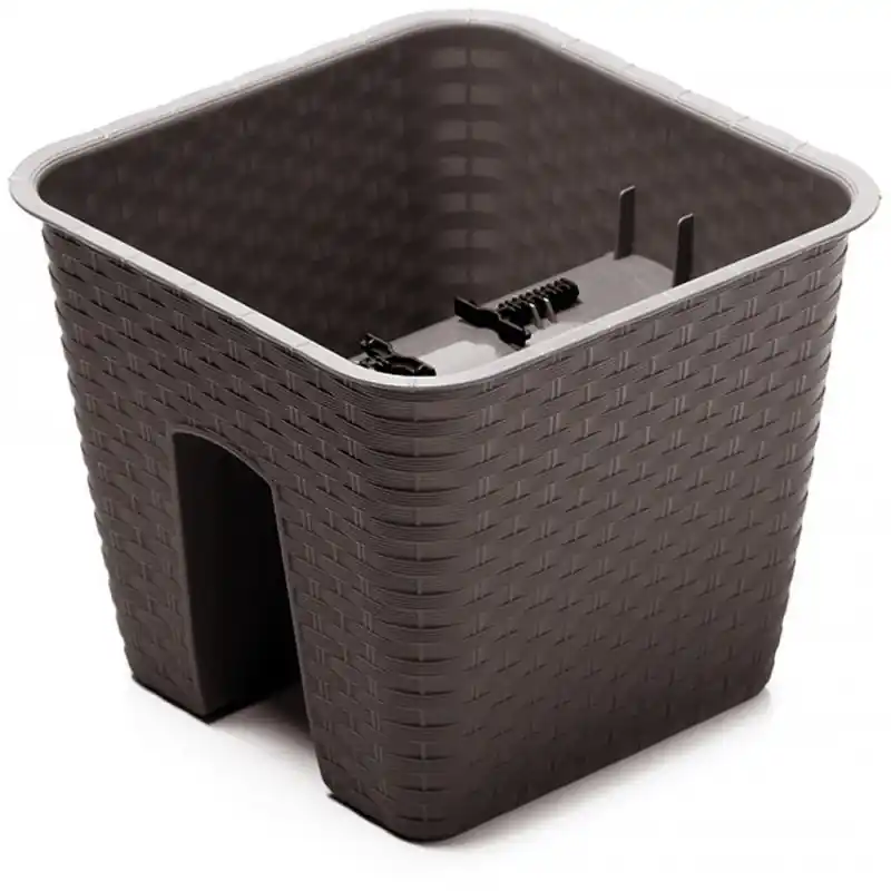 Jetzt Kaufen PROSPERPLAST RATOLLA Reling Blumenkasten 27,2 x 27,2 x 22,5cm umbra DRLB280