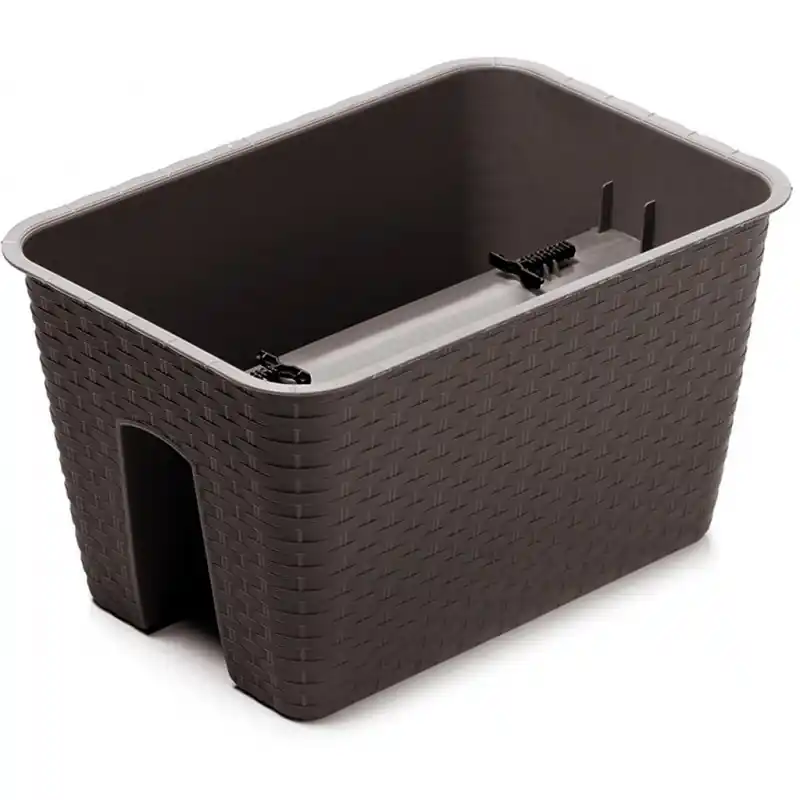 PROSPERPLAST RATOLLA Reling Blumenkasten 39,6 x 27,2 x 22,5 cm umbra DRLB400 Bestseller