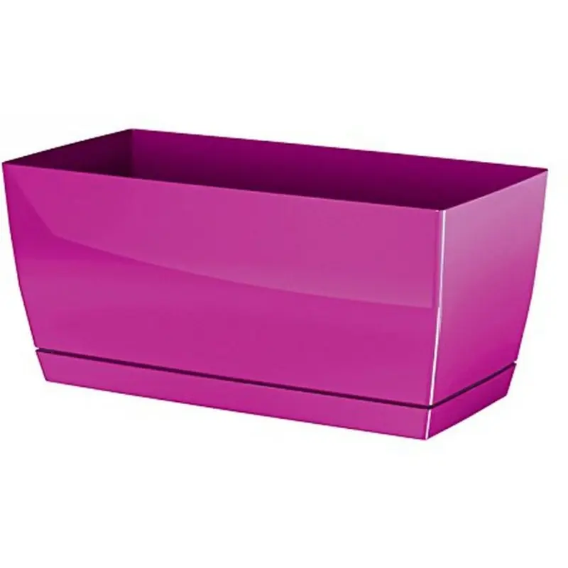 Prosperplast COUBI Blumenkasten mit Untersetzer 29x14,2x13,6cm Fuchsie DUPP300-235C Solange Der Vorrat Reicht