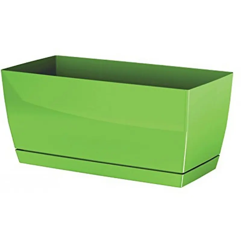 Top-Seller Prosperplast COUBI Blumenkasten mit Untersetzer 39x19x18,2cm Oliv DUPP400-370U
