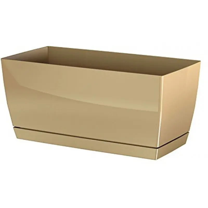 Prosperplast COUBI Blumenkasten mit Untersetzer 39x19x18,2cm beige DUPP400-7502U Kracherpreis