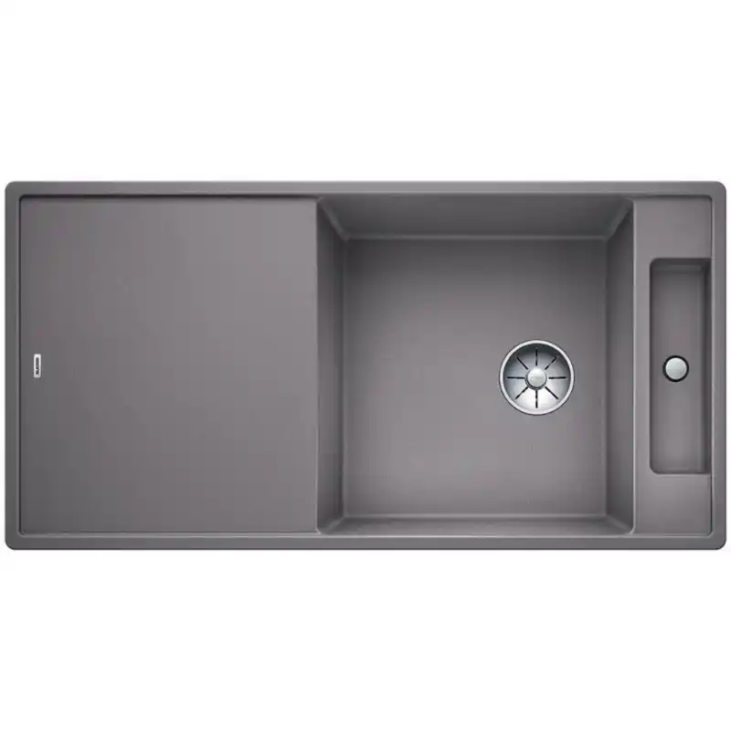 BLANCO Axia III XL 6 S Granitspüle ohne Exzenter aluminium 522181 Schneller Versand