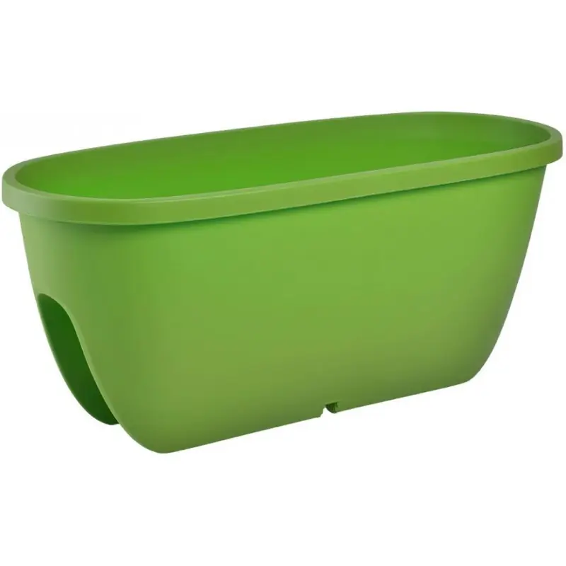 PLASTKON Geländerkasten Balconia Ovi 60 cm erbsengrün Billig