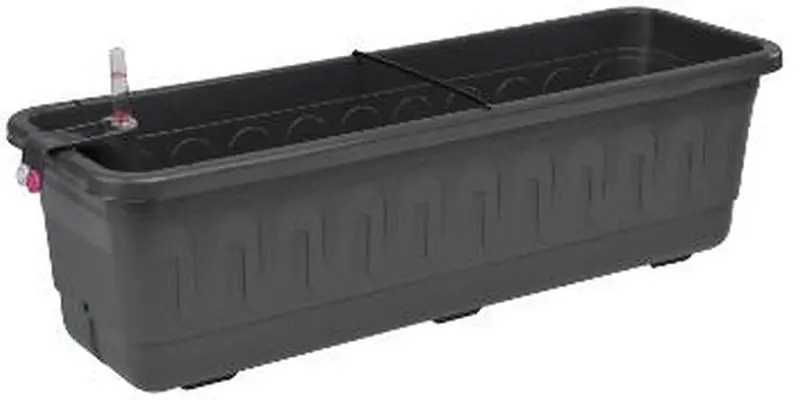 Neu PLASTKON Bewässerungssystem Blumenkasten Smart System Fantazie 60 cm anthrazit