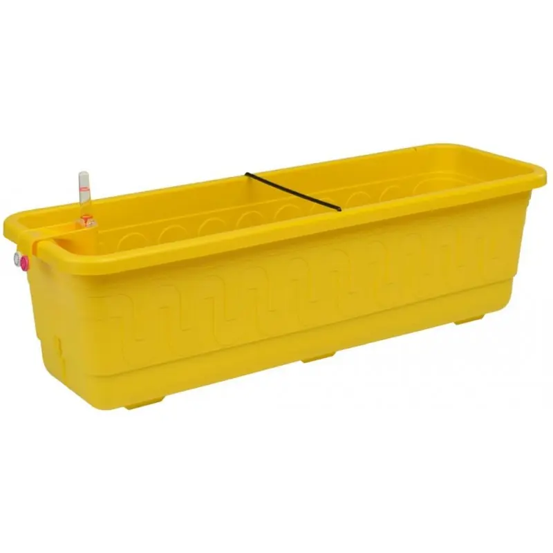 Beliebt PLASTKON Bewässerungssystem Blumenkasten Smart System Fantazie 60 cm gelb