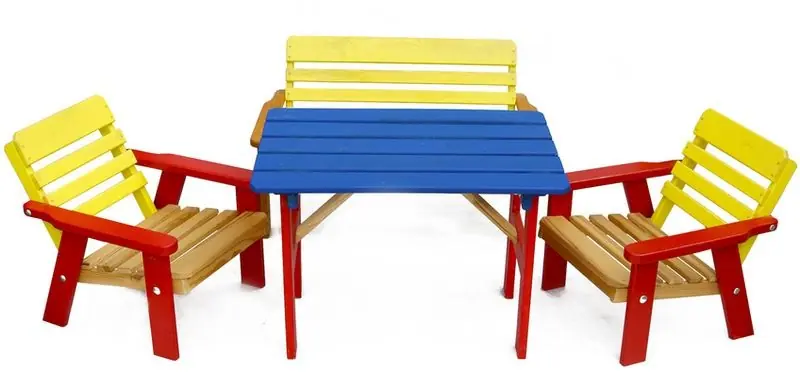 KASIA Kinder Gartenmöbel aus Holz Heißes Angebot