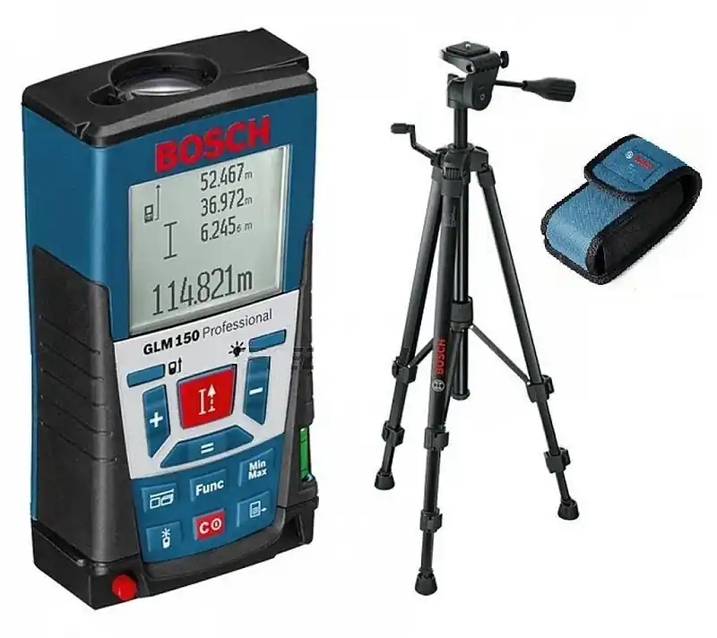 BOSCH GLM 150 Laser-Entfernungsmesser 0.601.072.000 + Case + Extra-Stativ BT 150 Kracherpreis