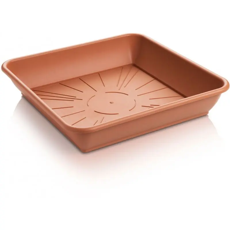 Neu PLASTKON Untersetzer Quattro 16,5X16,5 cm terrakotta