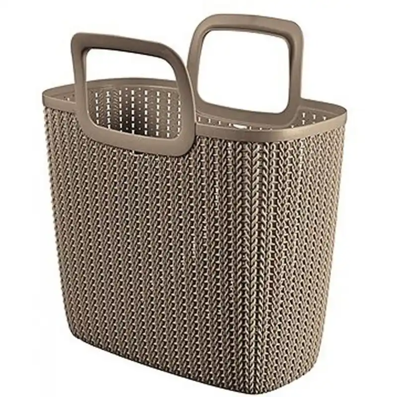 Geprüft CURVER Knit Shopping Bag Einkaufstasche mit 2 Henkel harvest braun