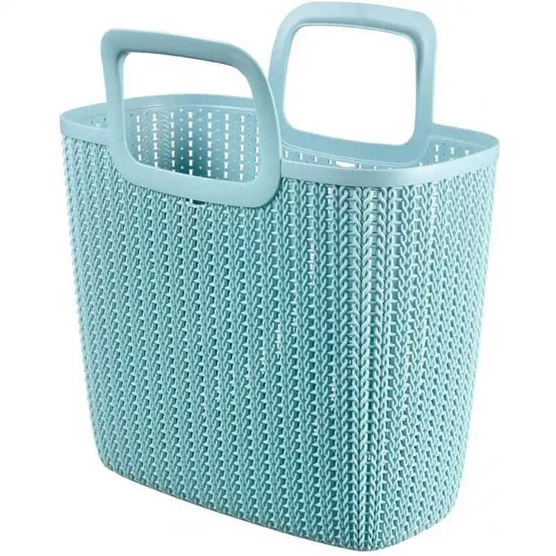 CURVER KNIT 25L Shopping Bag Einkaufstasche mit 2 Henkel misty blue Nur Heute