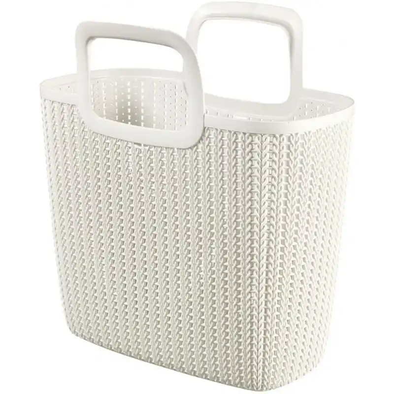Beliebt CURVER KNIT 25L Einkaufstasche mit 2 Henkel 42 x 45 x 29 cm oasis white 03672-X64
