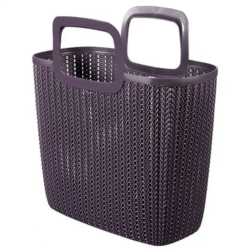 Garantierte Lieferung CURVER Knit Shopping Bag Einkaufstasche mit 2 Henkel twilight purple