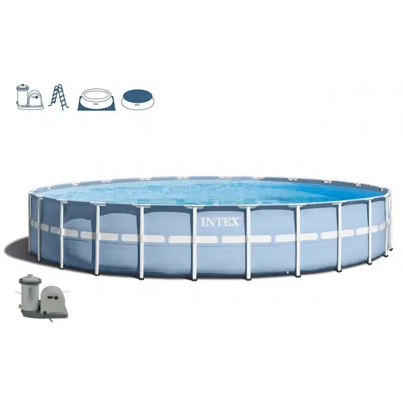 Super-Preis INTEX PRISM FRAME POOL SET 549 x 122 cm mit Kartuschenfilter 28752