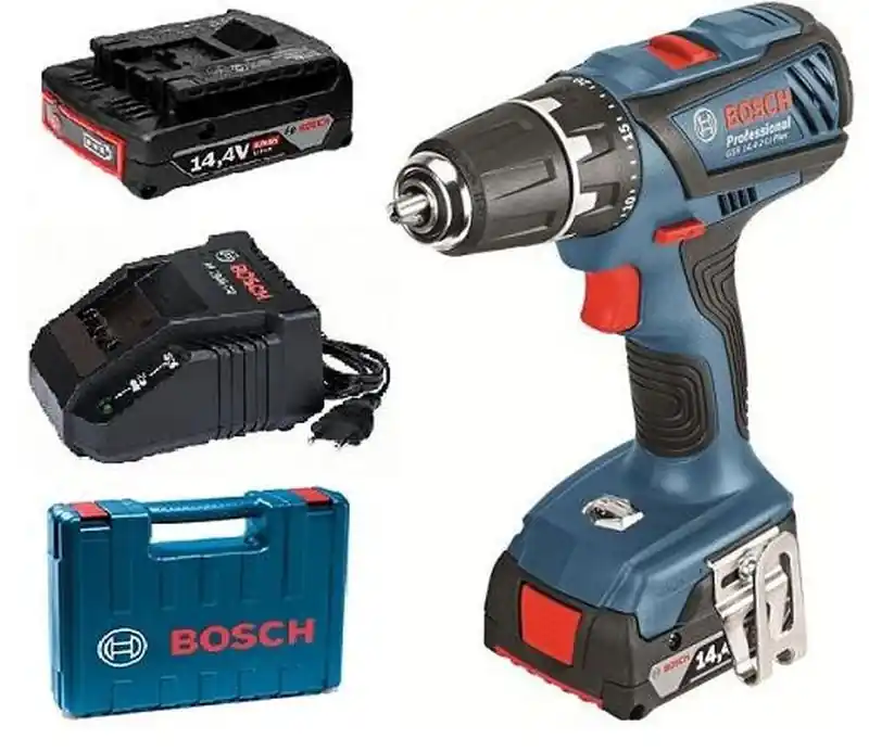 Begrenztes Angebot BOSCH GSR 14,4-2-LI PLUS Akku-Bohrschrauber,