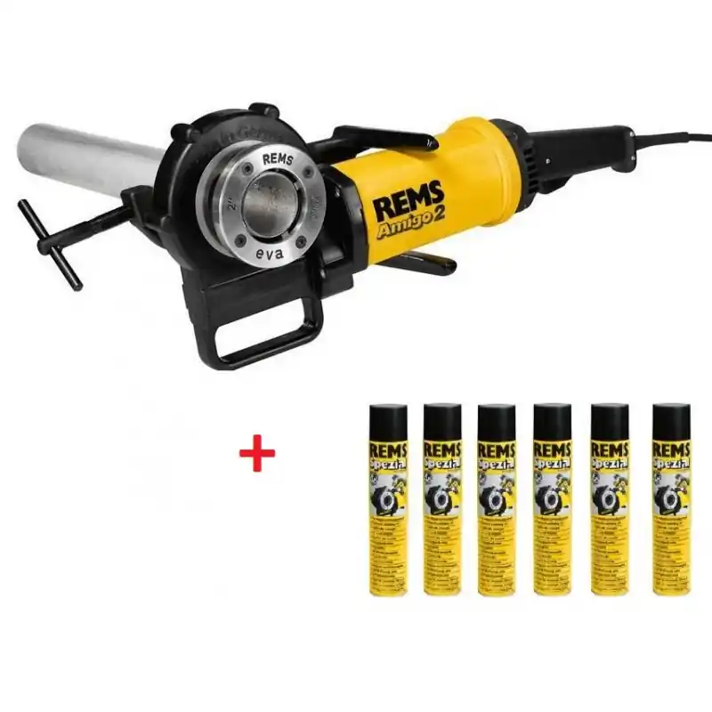 REMS-Gewindeschneidmaschine Amigo 2 Set R 1/2" - 2" 540020 + zdarma REMS Special sprej Begrenztes Angebot