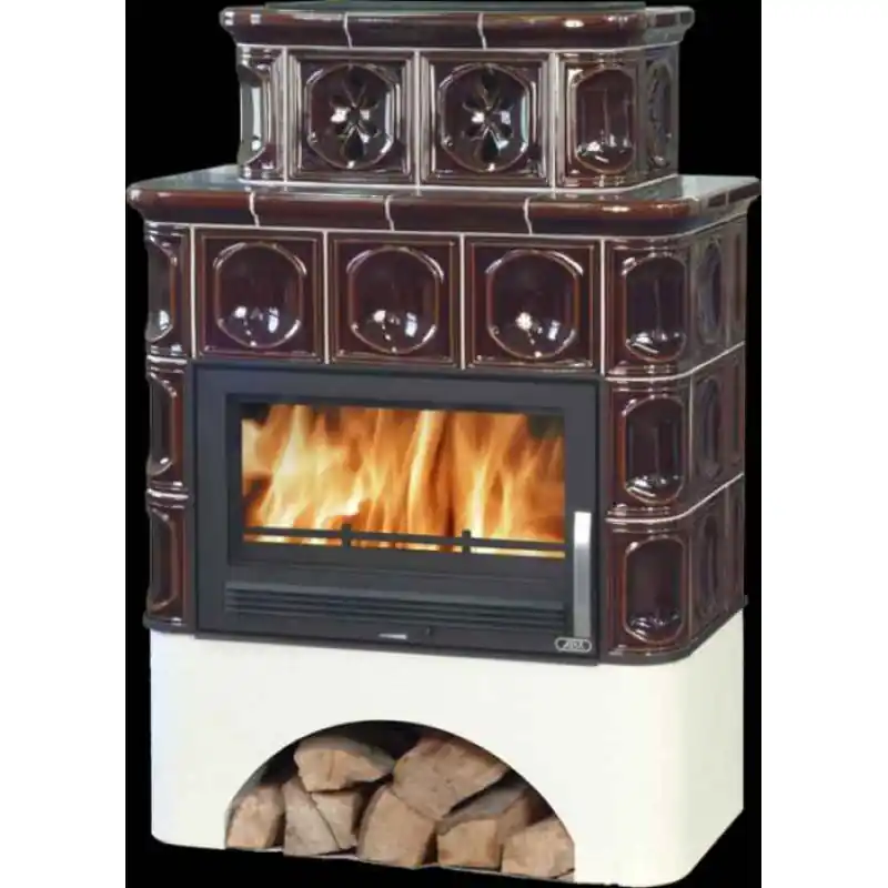 Bestpreis ABX KARELIE 3025 Kachelofen mit Blech Einsatz, braun 3025P