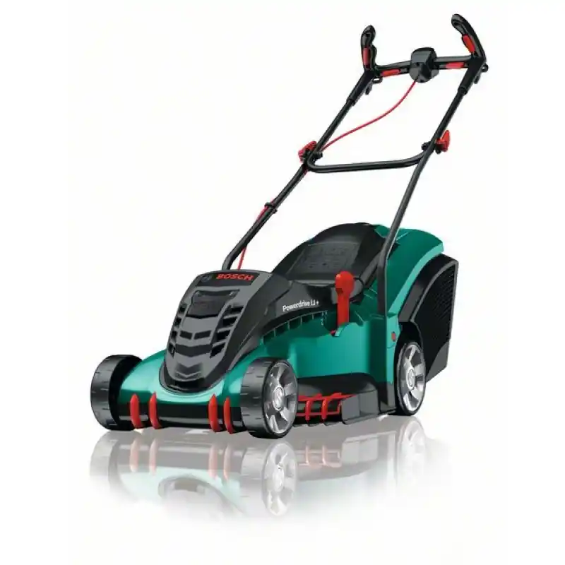 Sonderaktion Bosch Rasenmäher Rotak 430 LI, 2x Akku, 36V / 2,0Ah, Schnittbreite 43cm, Fangkorb 50 Liter